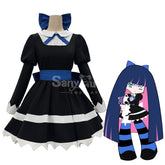【In Stock】Anime Panty & Stocking with Garterbelt Cosplay Stocking Black Dress Cosplay Costume